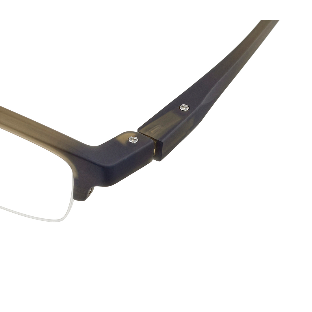 OWNDAYS | MOVE Matte Khaki Half Rim Rectangle right side